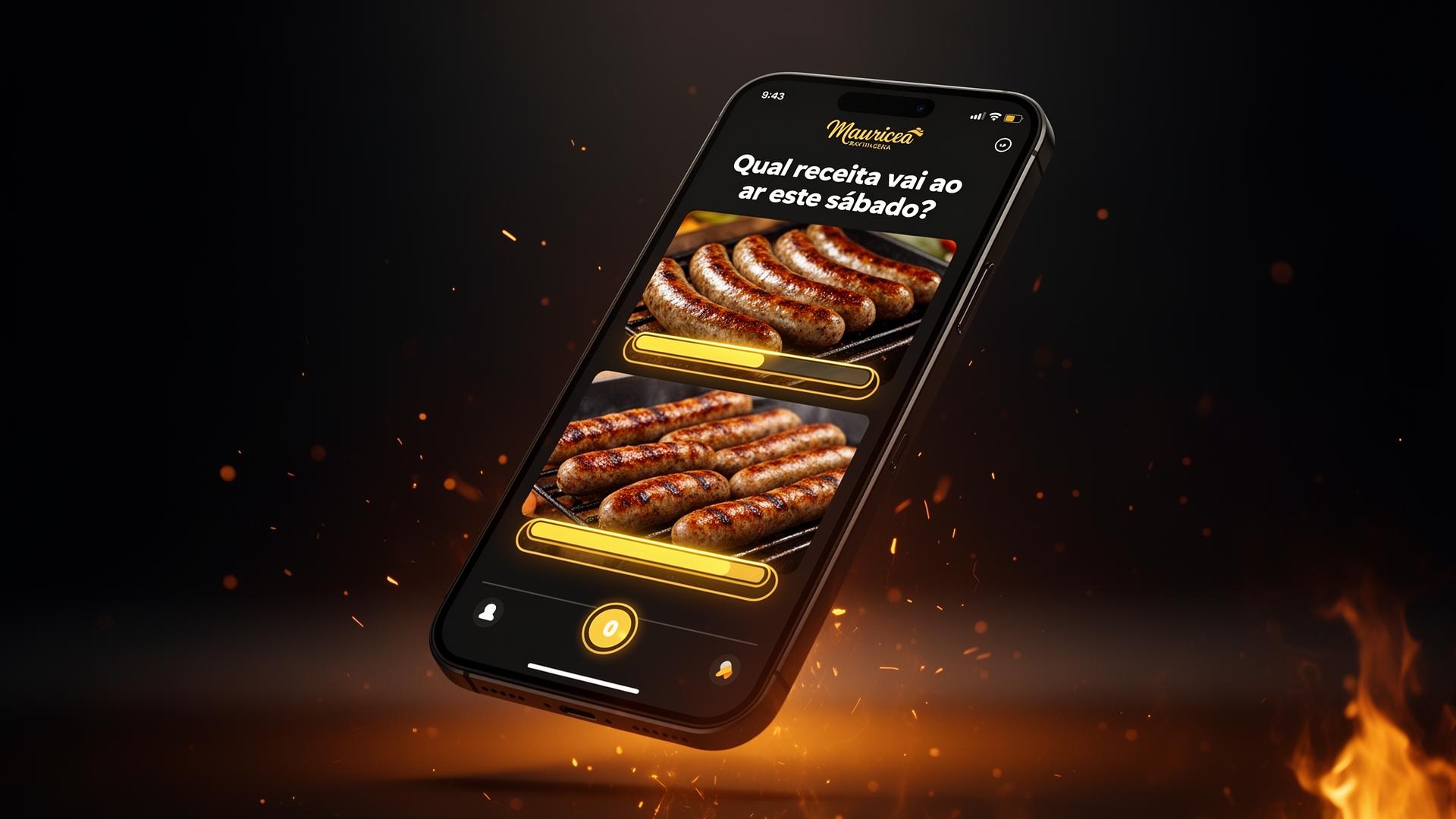 Stories Instagram Mauricéa com votação de receitas